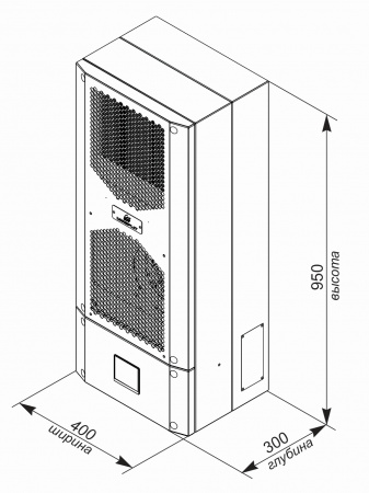 Кондиционер для шкафа настенный нержавеющая сталь UNISPLIT MHW-215S(1)SS UNIcontroller