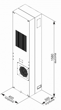 Кондиционер для уличного климатического шкафа UNISPLIT MHW-325S(3)W